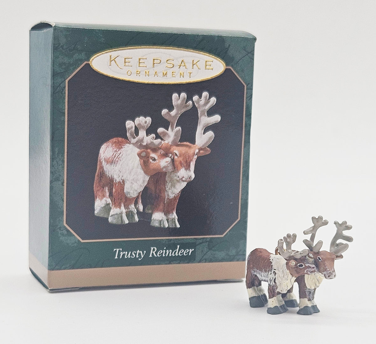 Hallmark Keepsake – “Miniature Noah's Ark Trusty Reindeer” — with original box