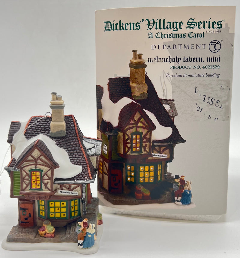 Dept 56- Dickens' Village "Melancholy Tavern, mini" lit ornament