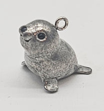 Load image into Gallery viewer, 2000 Frosty Friends Igloo Miniature Ornament Set — baby seal pewter miniature ornament
