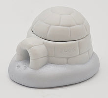 Load image into Gallery viewer, 2000 Frosty Friends Igloo Miniature Ornament Set — porcelain igloo display
