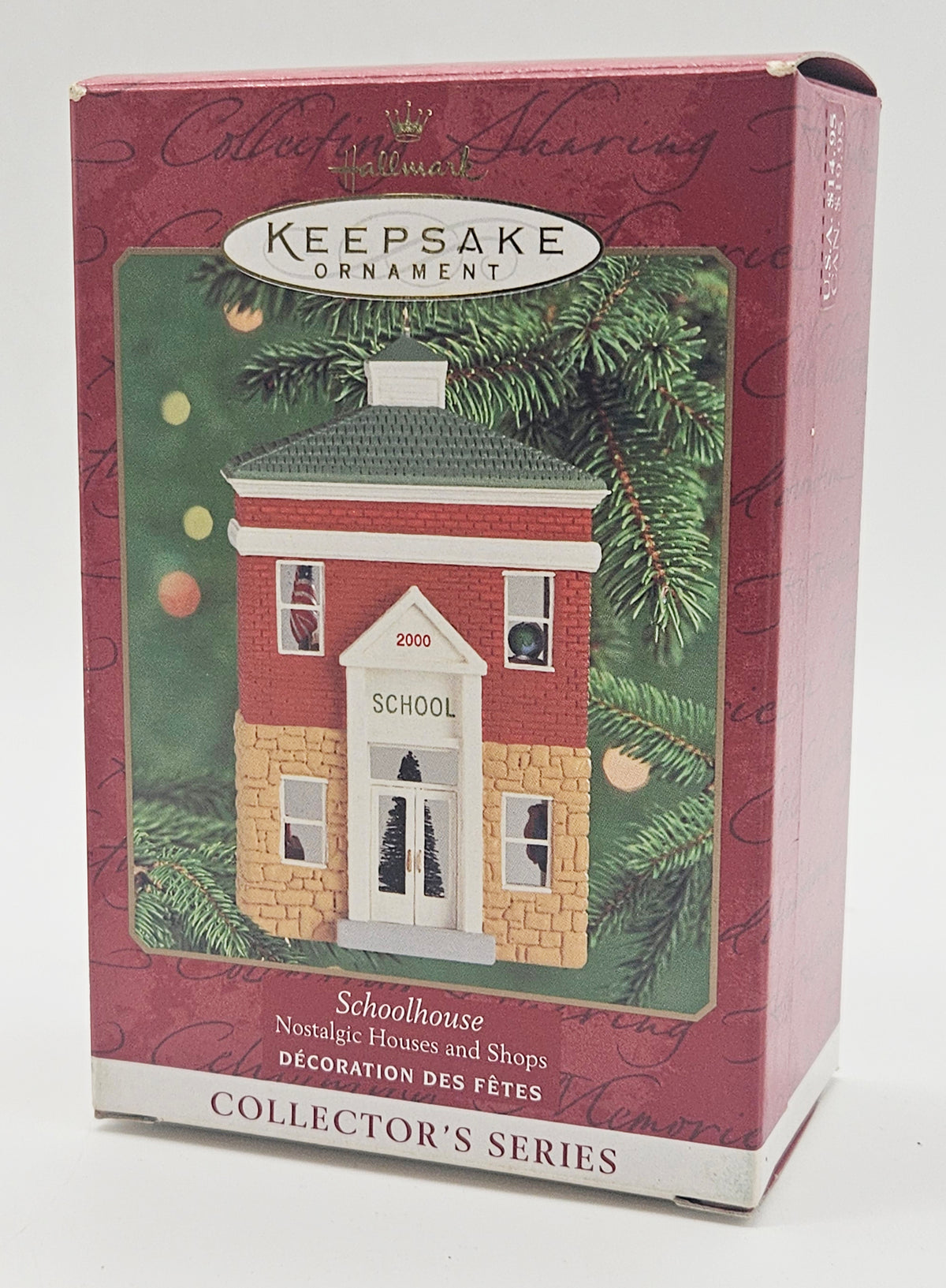 2000 Hallmark Keepsake Schoolhouse – box