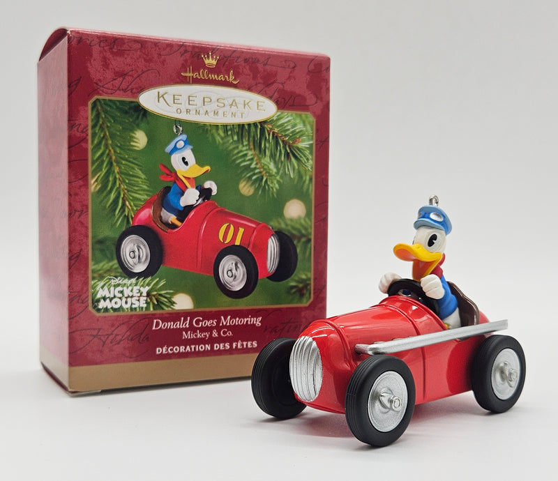 2001 Hallmark Keepsake Donald Goes Motoring (QXD4122) — with box