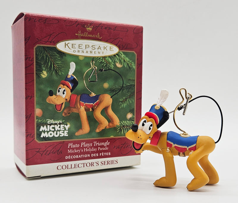 2001 Hallmark Keepsake Pluto Plays Triangle (QXD4112) — with box