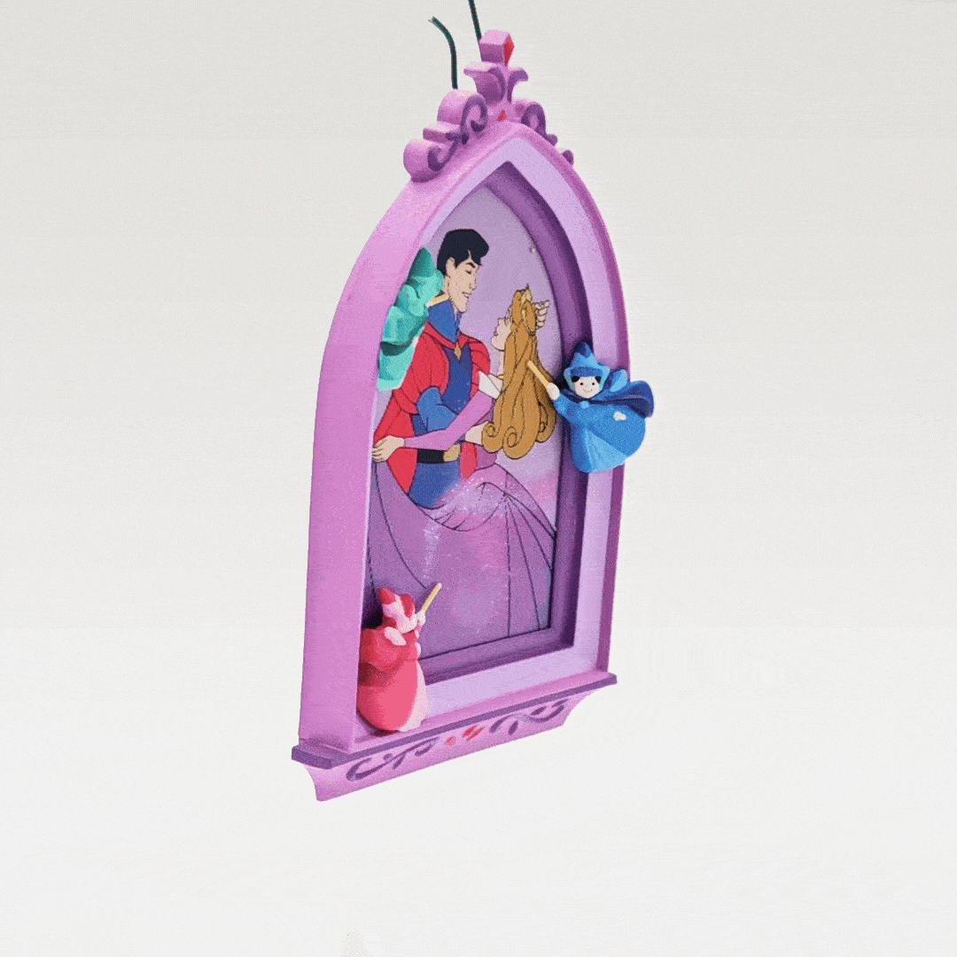 2001 Hallmark Keepsake A Magical Dress for Briar Rose (QXD4202) — product animation
