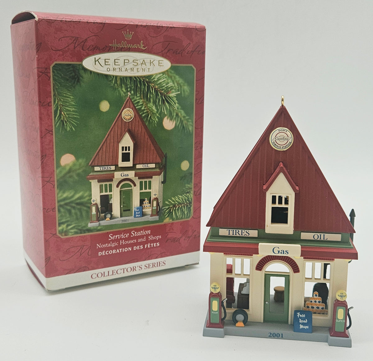 2001 Hallmark Keepsake Service Station – with box