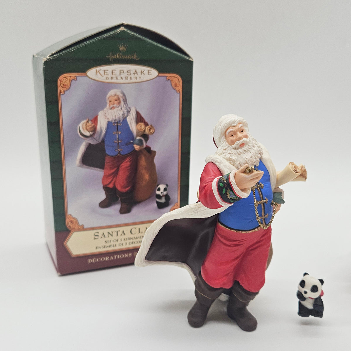 Hallmark Keepsake – “Santa Claus with Miniature Panda Bear” — with original box