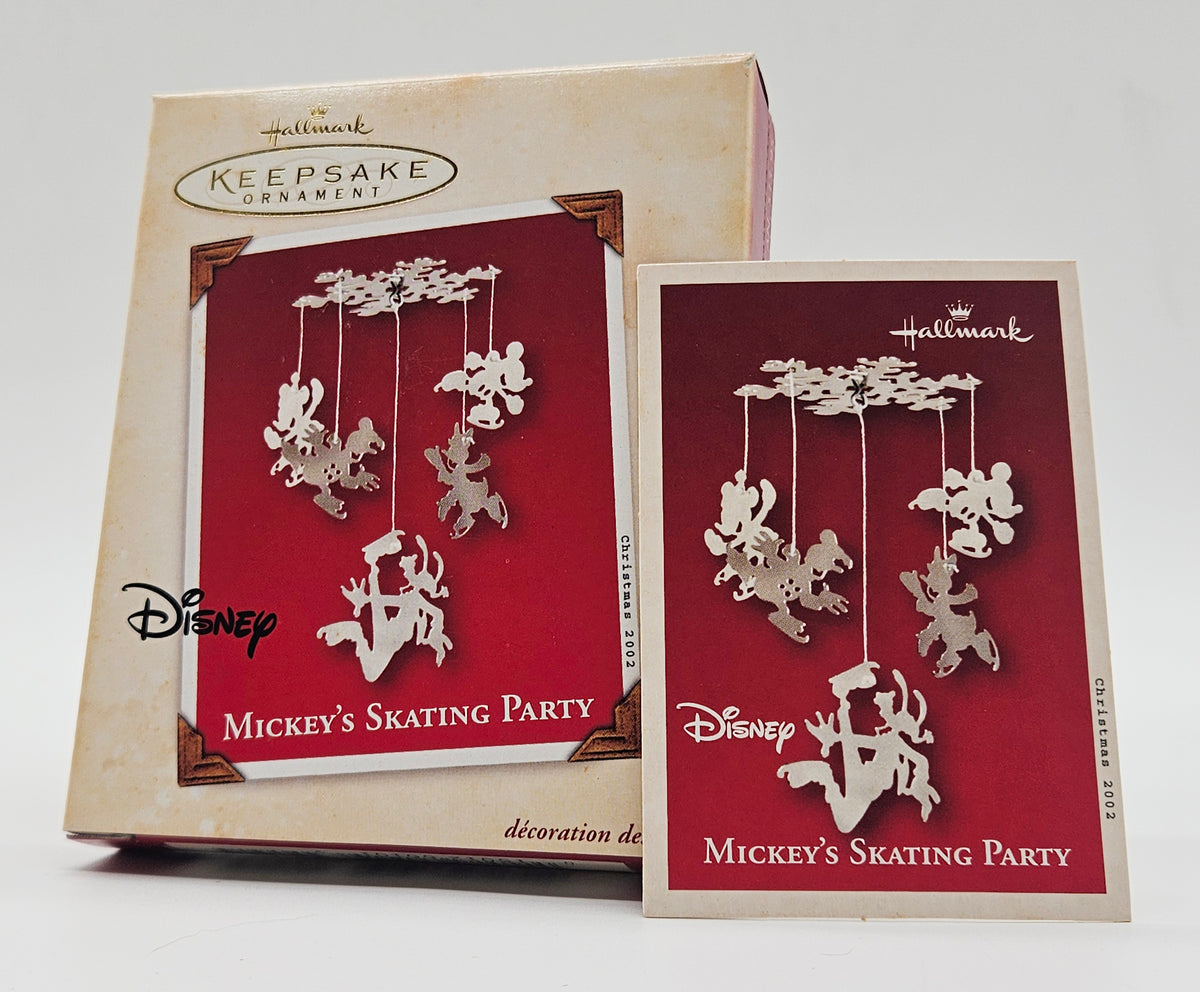 2002 Hallmark Keepsake Mickey’s Skating Party (QXD4913) — box and memory card