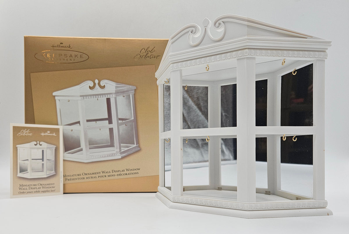 Hallmark Keepsake – “Miniature Ornament Wall Display Window” — with original box