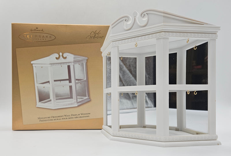 Hallmark Keepsake – “Miniature Ornament Wall Display Window” — with original box