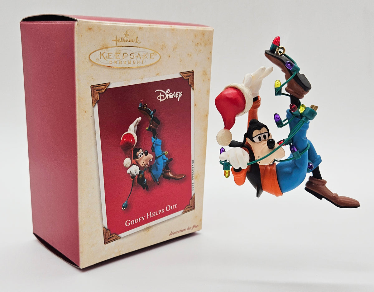 2003 Hallmark Keepsake Goofy Helps Out (QXD5037) — with box and product