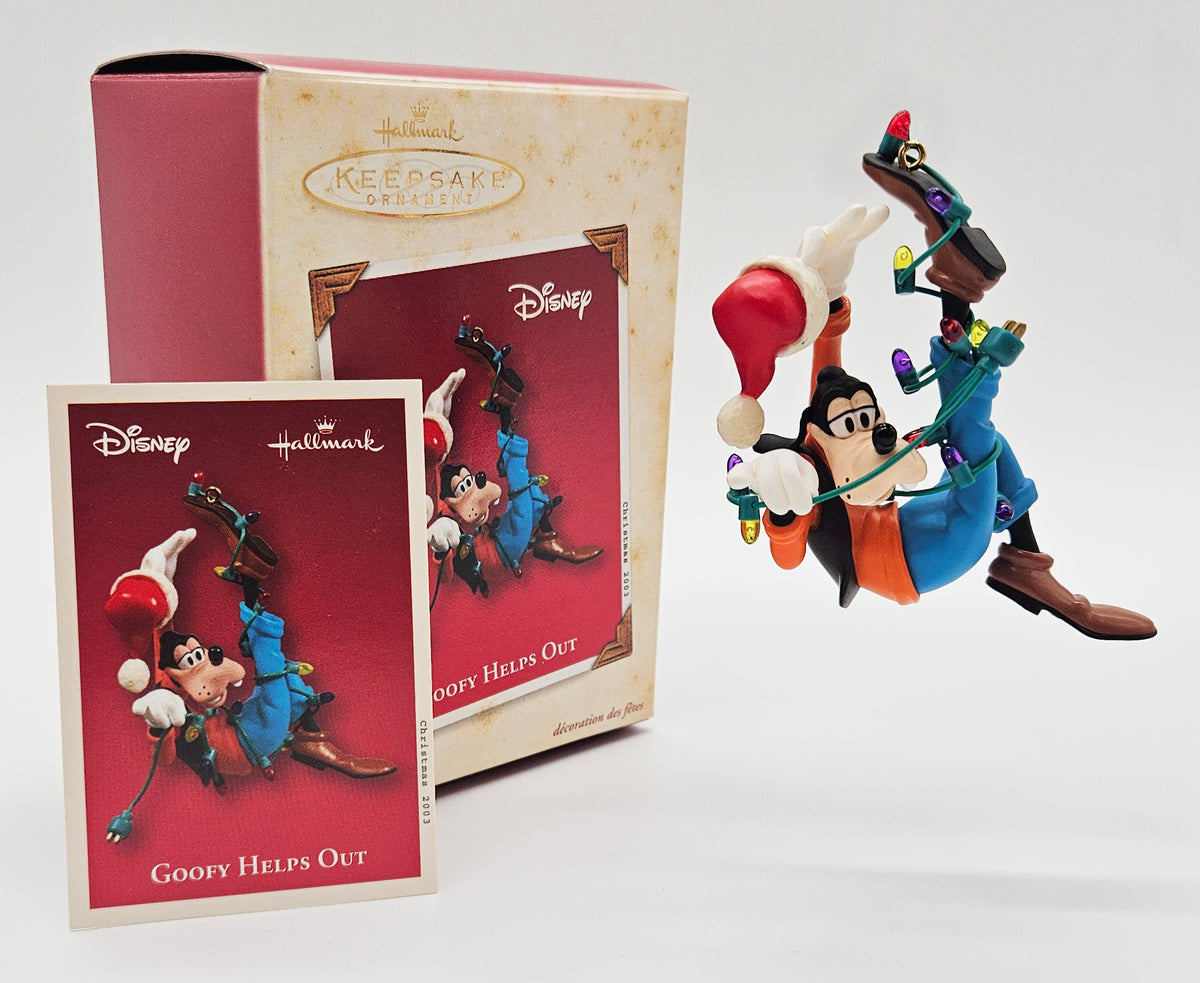 2003 Hallmark Keepsake Goofy Helps Out (QXD5037) — with box memory card and product