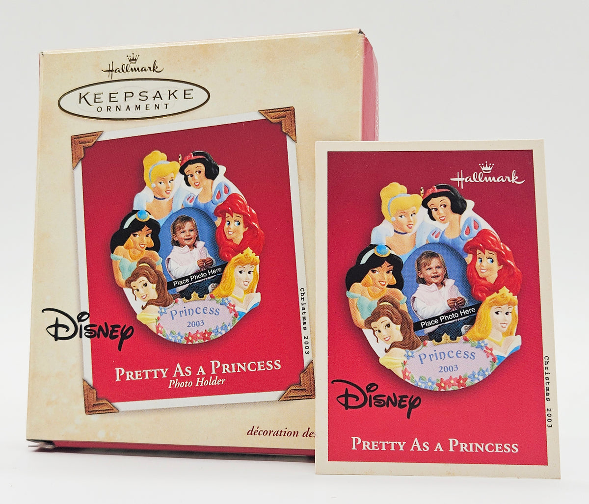 2003 Hallmark Keepsake Pretty as a Princess – Photo Holder (QXD5079) — box and memory card