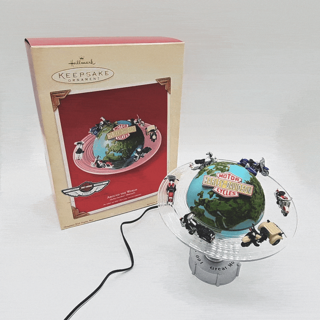 Hallmark Keepsake – “Harley Davidson Around the World” — ornament view