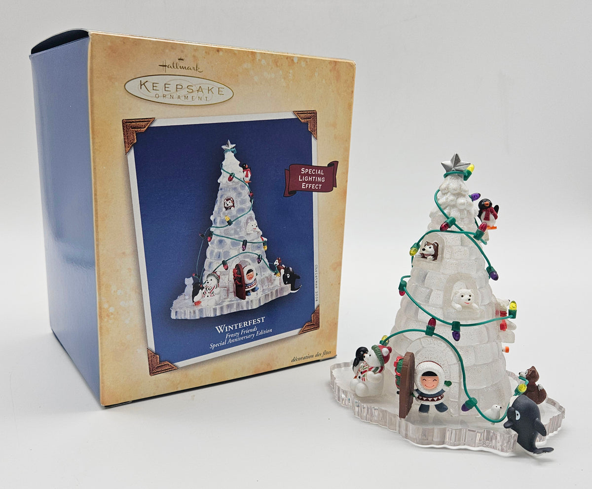Hallmark Keepsake – “Frosty Friends Winterfest Anniversary” — with original box
