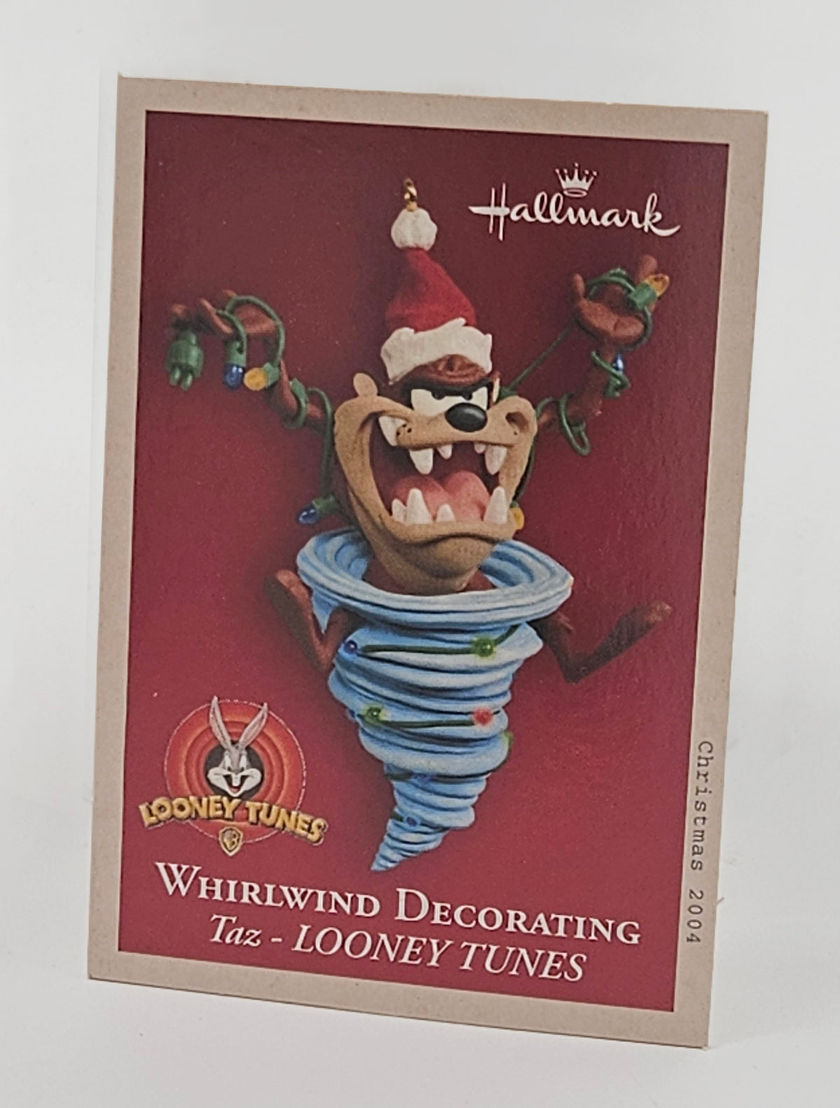 Hallmark Keepsake – “Looney Tunes Whirlwind Decorating Taz” — ornament view