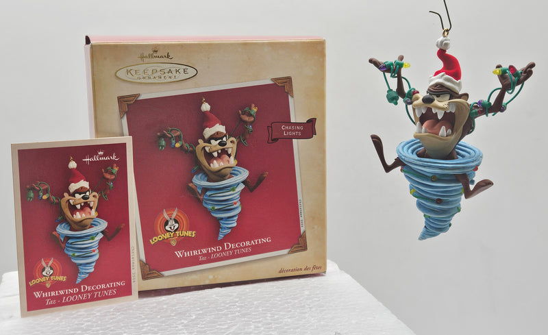 Hallmark Keepsake – “Looney Tunes Whirlwind Decorating Taz” — with original box