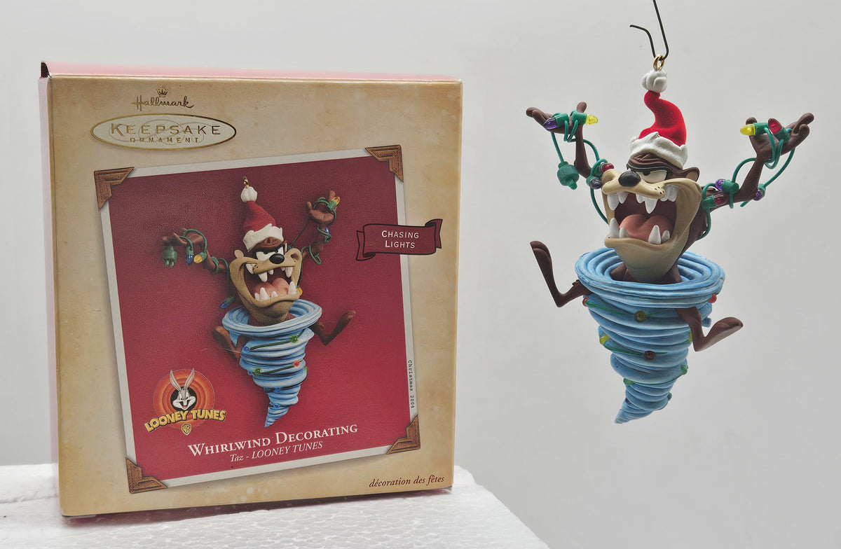 Hallmark Keepsake – “Looney Tunes Whirlwind Decorating Taz” — with original box