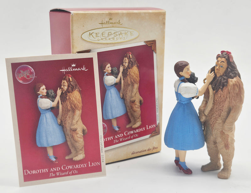 2004 Hallmark Keepsake Dorothy and the Cowardly Lion – with box and memory card