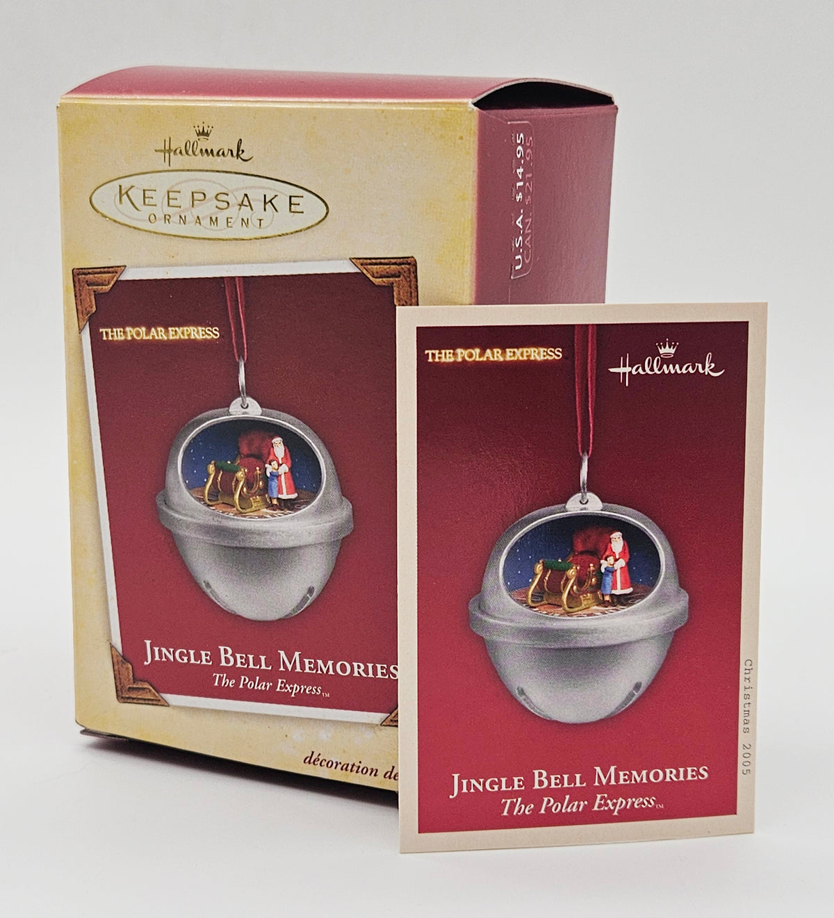 2005 Hallmark Keepsake Jingle Bell Memories (QXI6462) — box and memory card