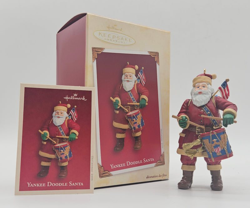2005 Hallmark Keepsake Yankee Doodle Santa – with box and memory card