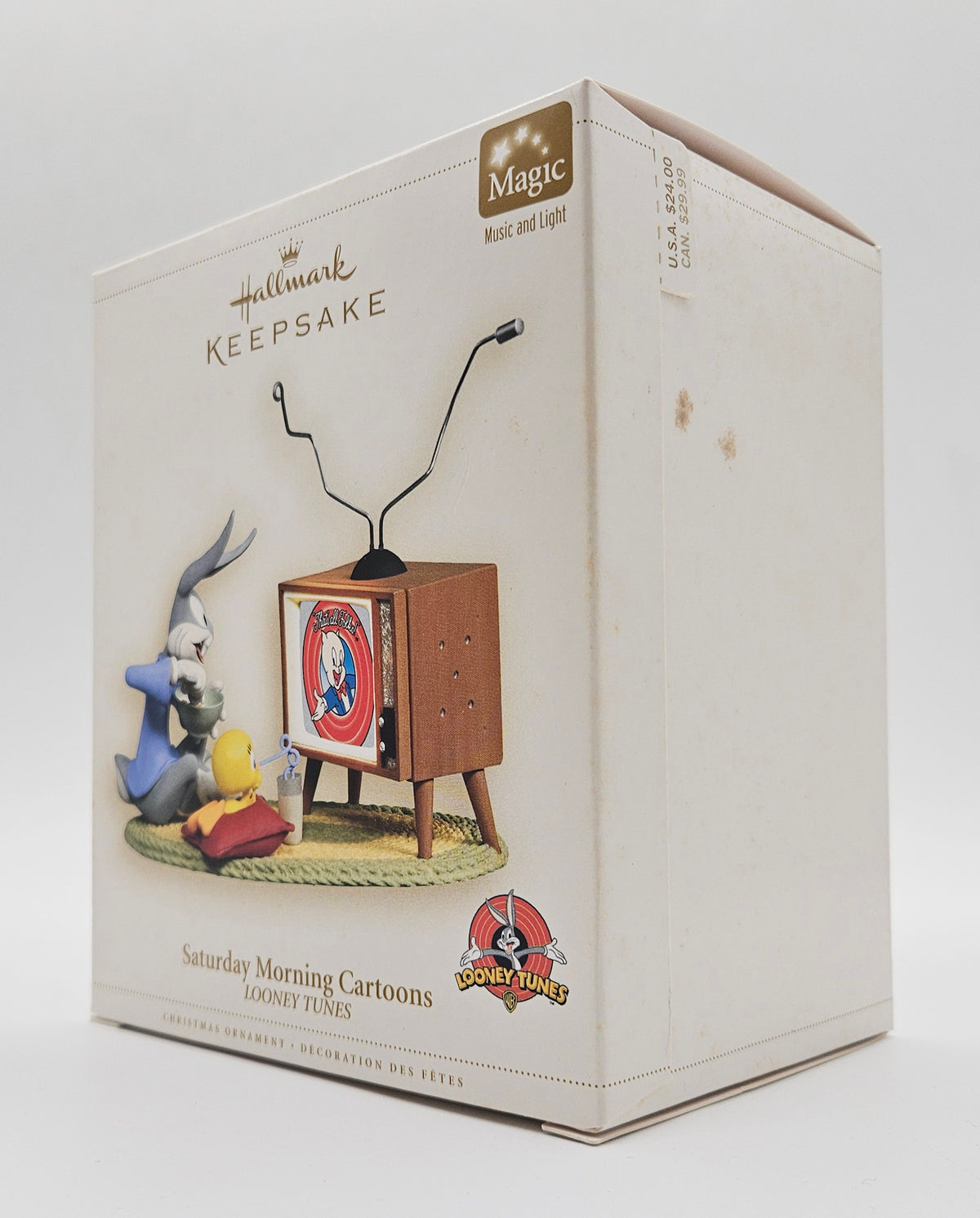 Hallmark Keepsake – “Looney Tunes Saturday Morning Cartoons” – Damaged — original packaging
