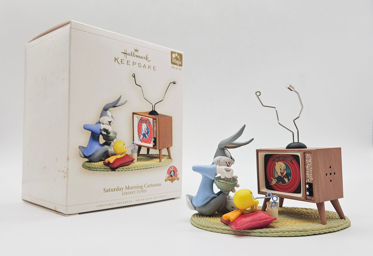 Hallmark Keepsake – “Looney Tunes Saturday Morning Cartoons” – Damaged — with original box