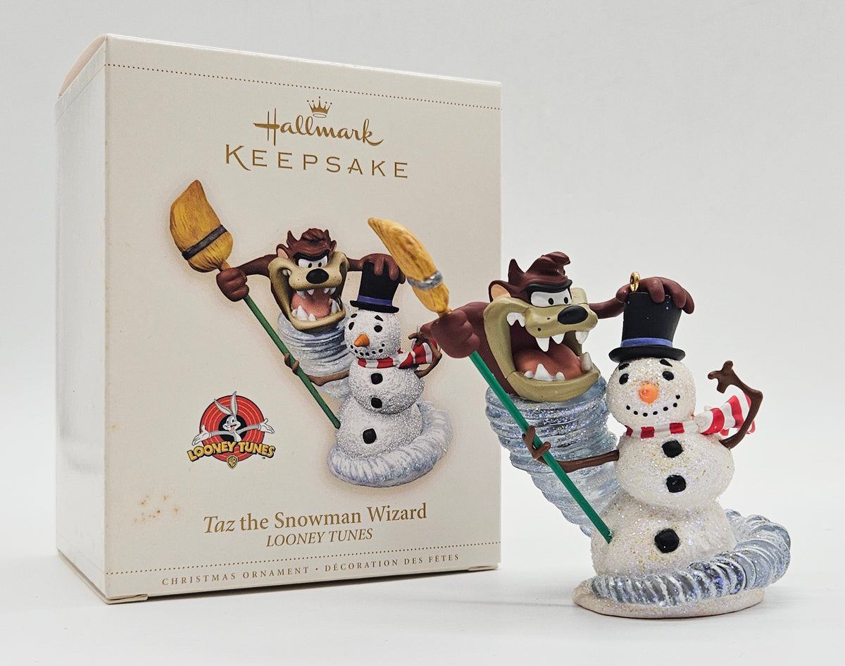 Hallmark Keepsake – “Taz the Snowman Wizard” – Damaged — with original box