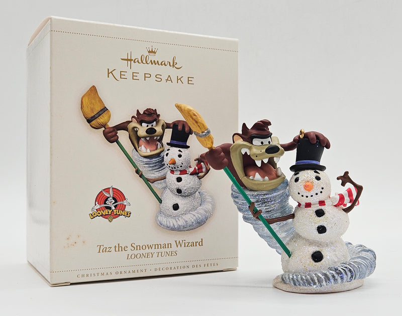 Hallmark Keepsake – “Taz the Snowman Wizard” – Damaged — with original box