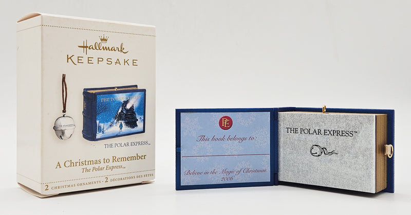 2006 Hallmark Keepsake A Christmas to Remember (QXI6316) — with box and book open