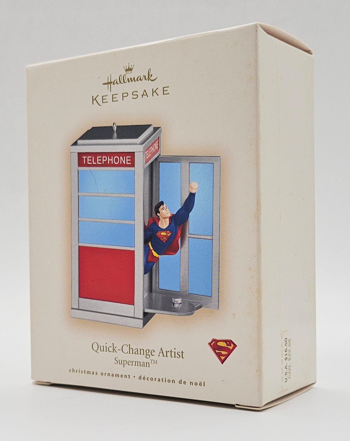 2007 Hallmark Keepsake Superman – Quick Change Artist (QXI4189) — box