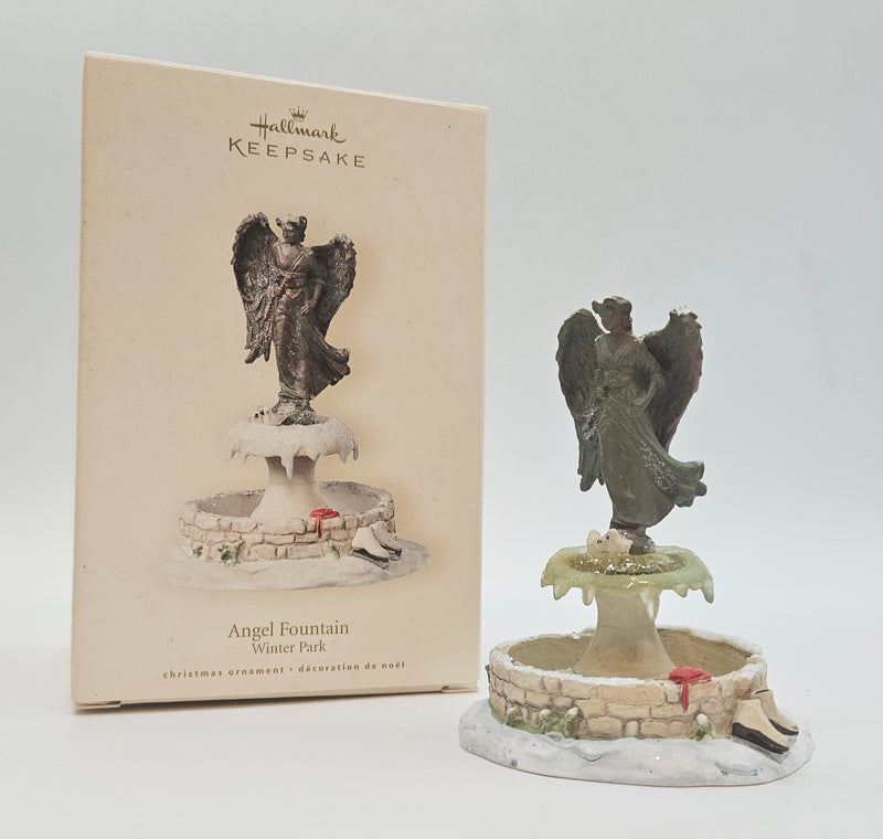 Hallmark Keepsake – “Winter Park Angel Fountain” — with original box