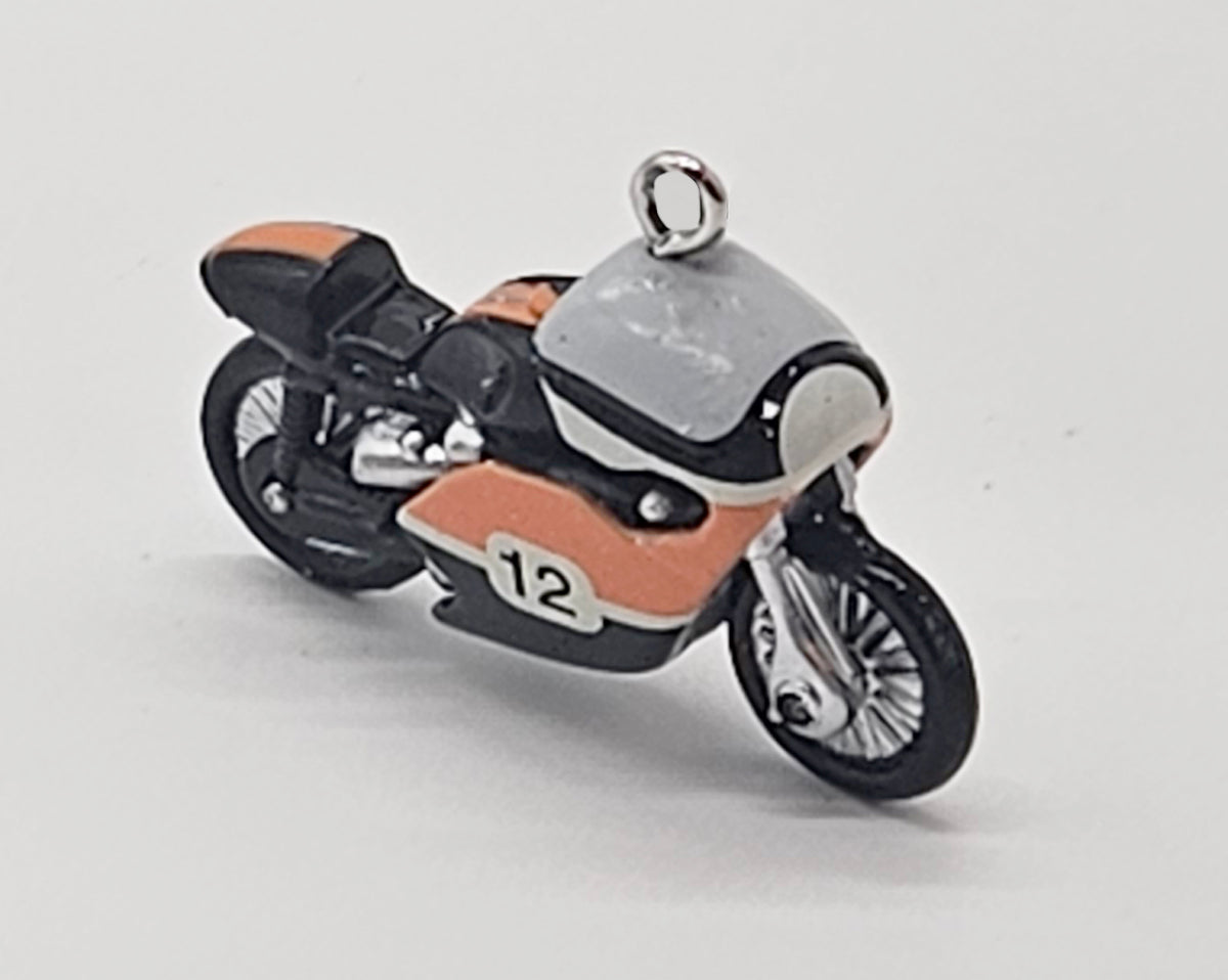 Hallmark Keepsake – “Miniature Harley Davidson XR-TT 750 Road Racer” — ornament view