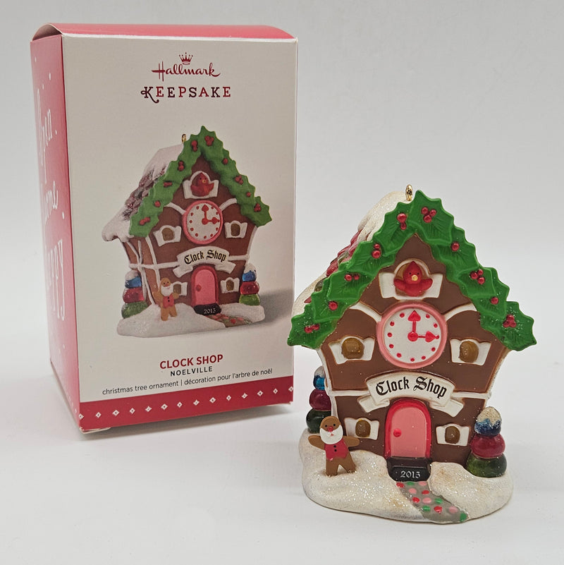 Hallmark Keepsake – “Noelville Clock Shop” — with original box