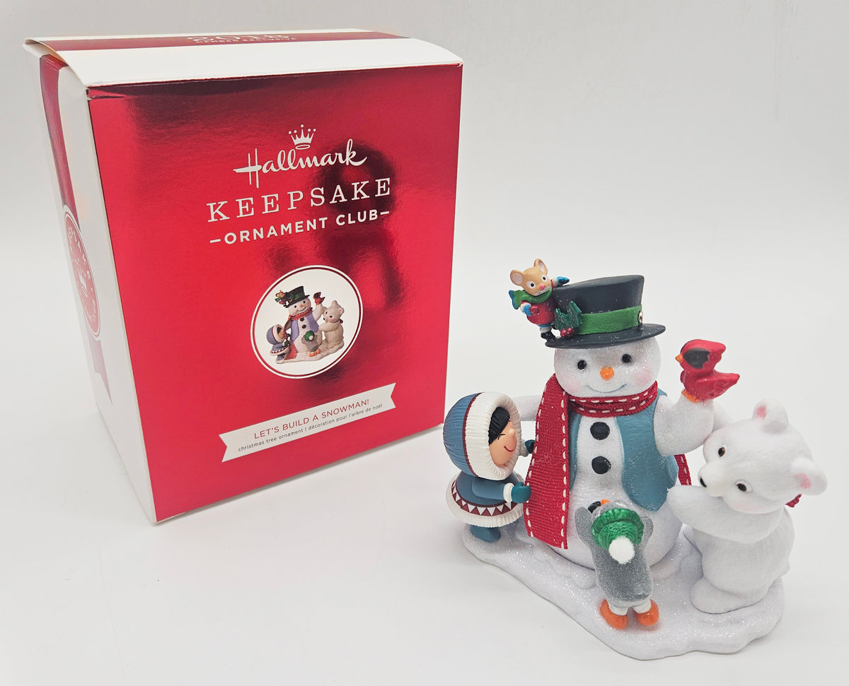 Hallmark Keepsake – “Club Let's Build a Snowman” — with original box