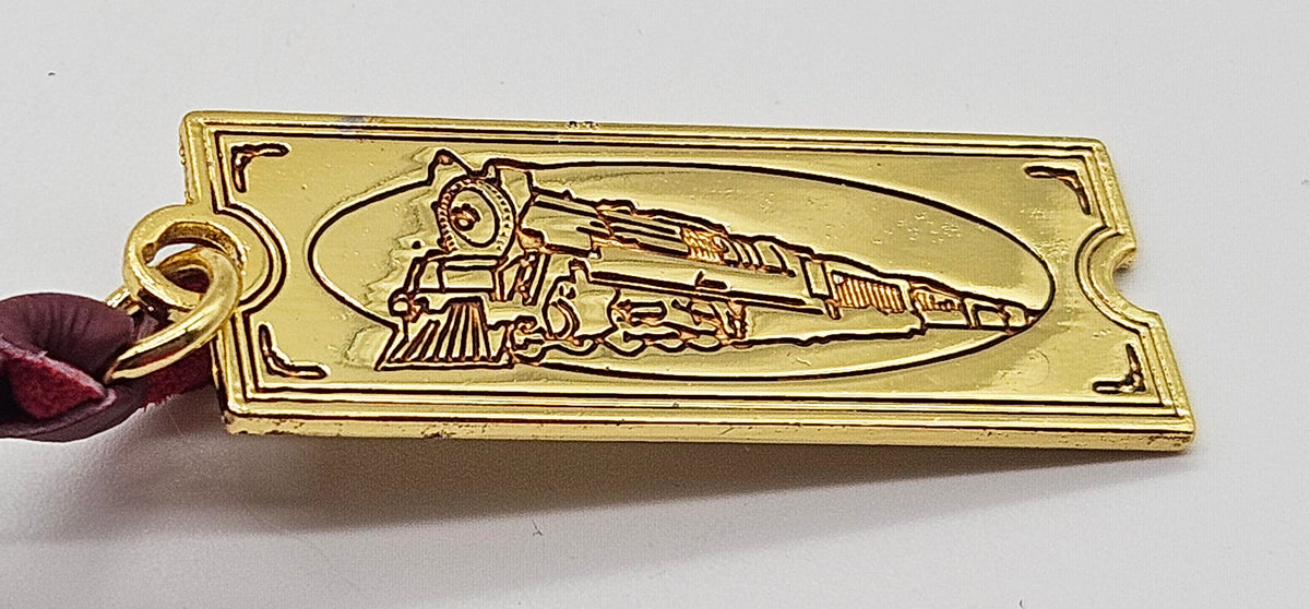 2019 Hallmark Keepsake Santa’s Sleigh Bell (QXI3319) — train ticket back