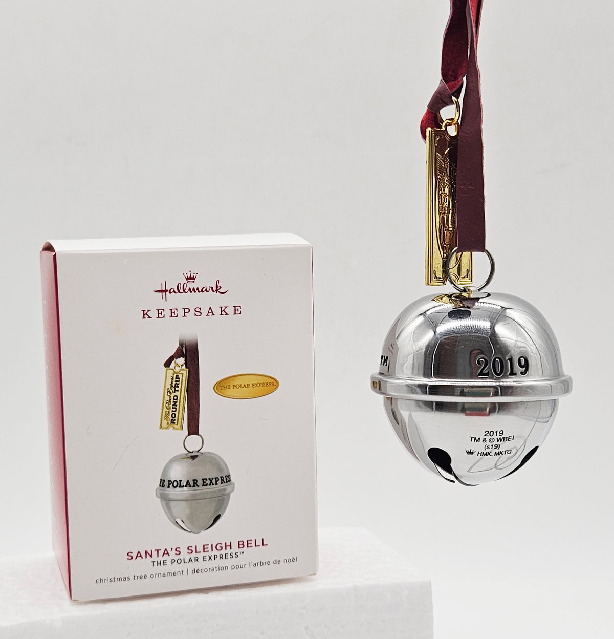 2019 Hallmark Keepsake Santa’s Sleigh Bell (QXI3319) — with box