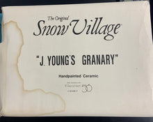 Load image into Gallery viewer, Dept 56- Snow Village &quot;J. Young&#39;s Granary&quot; - see note
