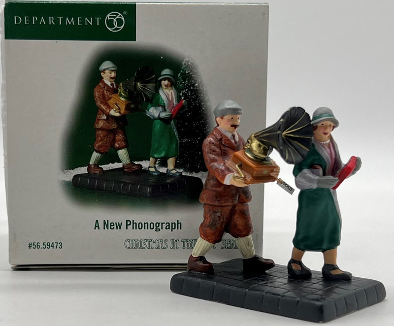 Dept 56- Christmas in the City "A New Phonograph"