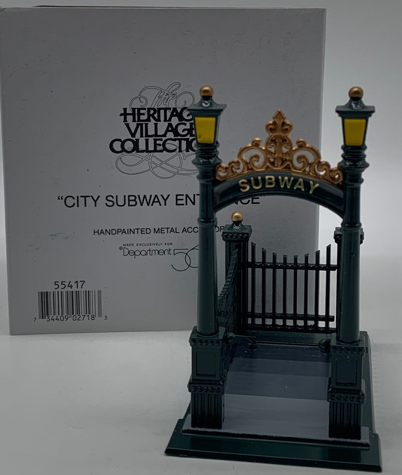 Dept 56- Christmas in the City "City Subway Entrance" 