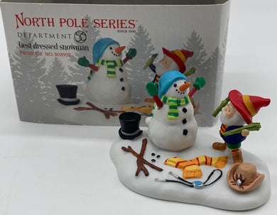 Dept 56- North Pole Series Best Dressed Snowman accessory