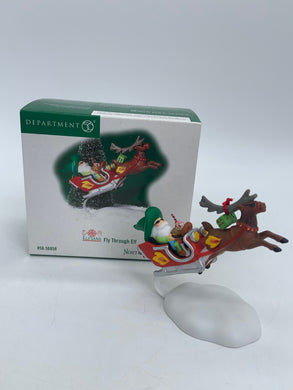 Dept 56- North Pole Series Fly Through Elf Accessory