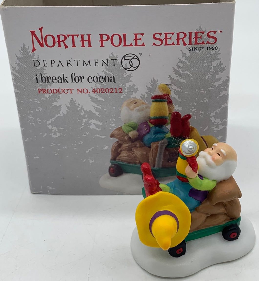 Dept 56- North Pole Series I Break for Cocoa accessory