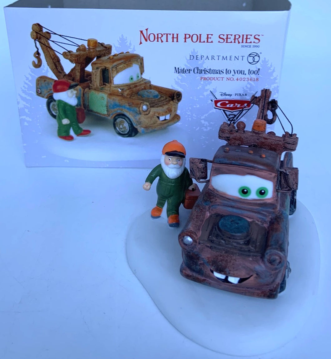 Dept 56- North Pole Series Mater Christmas to you, too! accessory