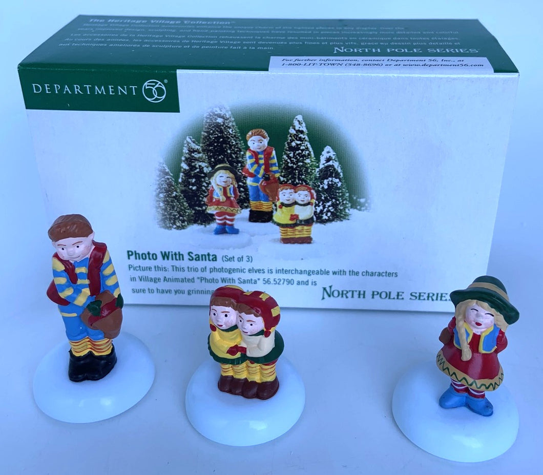 Dept 56- North Pole Series Photo with Santa accessory