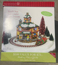 Load image into Gallery viewer, Dept 56- North Pole Series "North Star Commuter Train Station"
