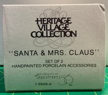 Load image into Gallery viewer, Dept 56- North Pole Series  "Santa and Mrs. Claus" Accessory
