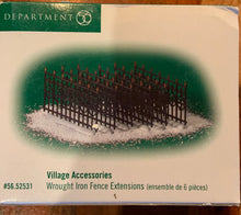 Load image into Gallery viewer, Dept 56- Village Accessories "Victorian Wrought Iron Fence Extension" accessory set of 24
