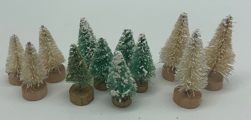 Dept 56- Set of assorted trees