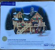 Load image into Gallery viewer, Department 56- Snow Village &quot;Johnathan the Bear Man&#39;s Carving Studio&quot;
