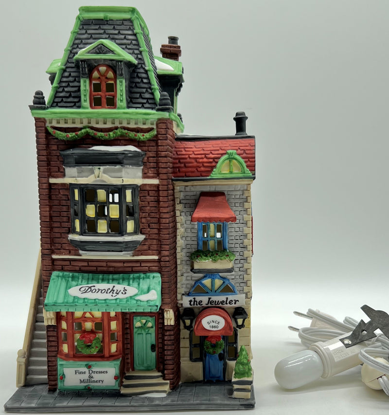 Dept 56- Christmas in the City "Dorothy's Dress Shop"